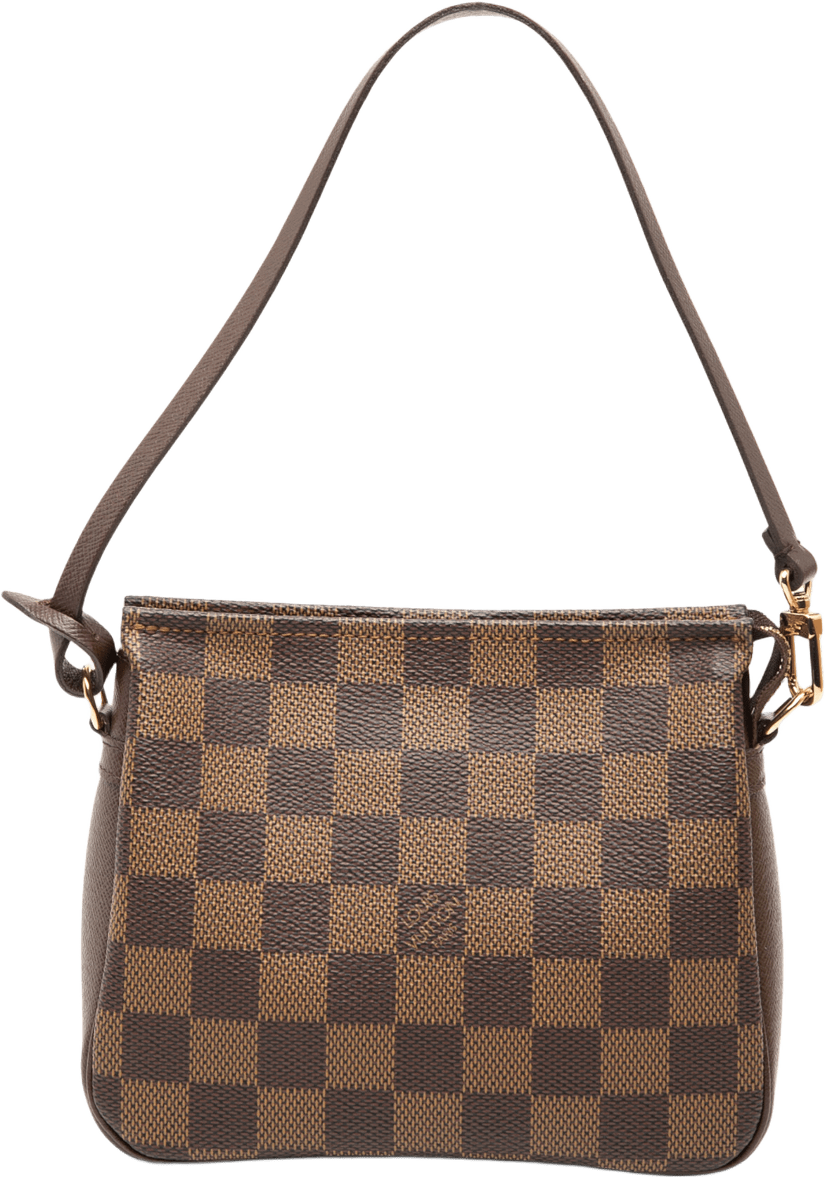 Louis Vuitton Damier Ebene Trousse Pochette, från Luxclusif, i färgen brown.