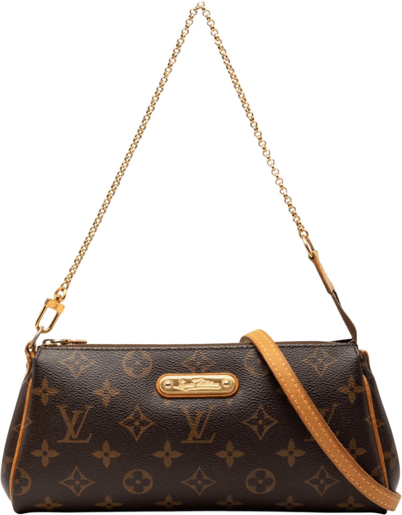 Louis Vuitton Monogram Eva, från Luxclusif, i färgen brown.