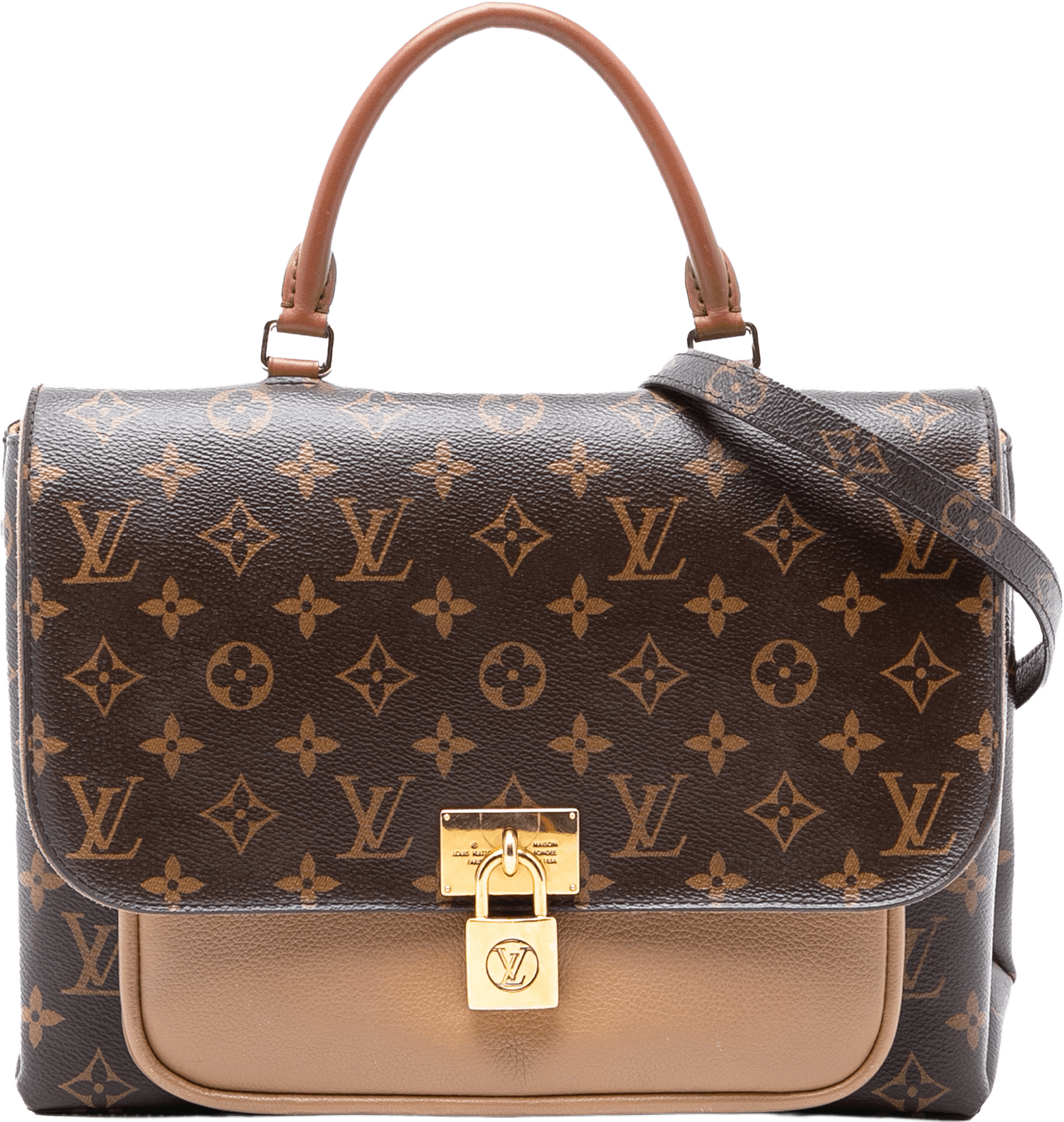 Louis Vuitton Monogram Marignan, från Luxclusif, i färgen brown.