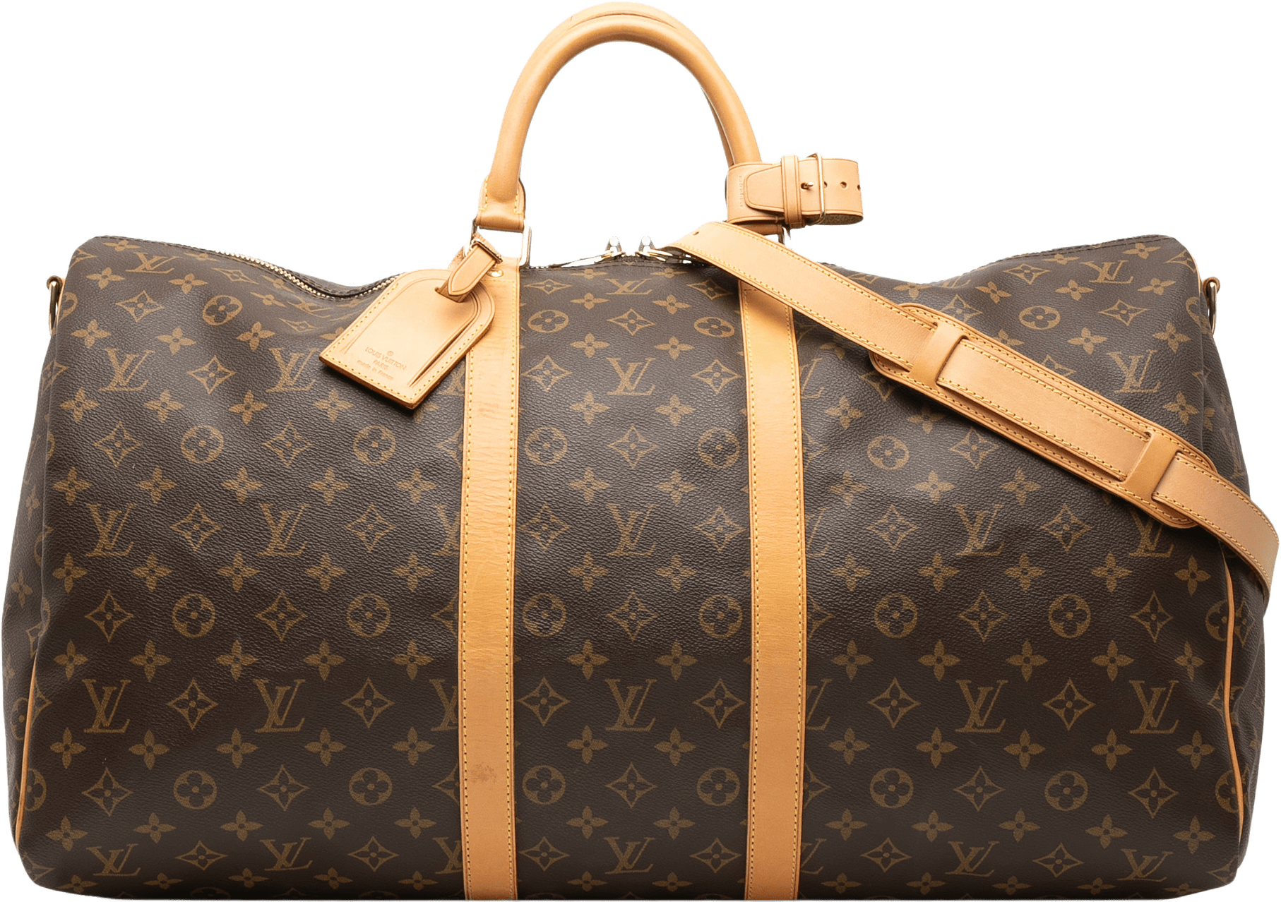 Louis Vuitton Monogram Keepall Bandouliere 55, från Luxclusif, i färgen brown.