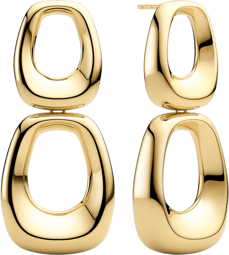 Örhängen Borsa Due, från Sif Jakobs Jewellery, i färgen 18k guldpläterad.