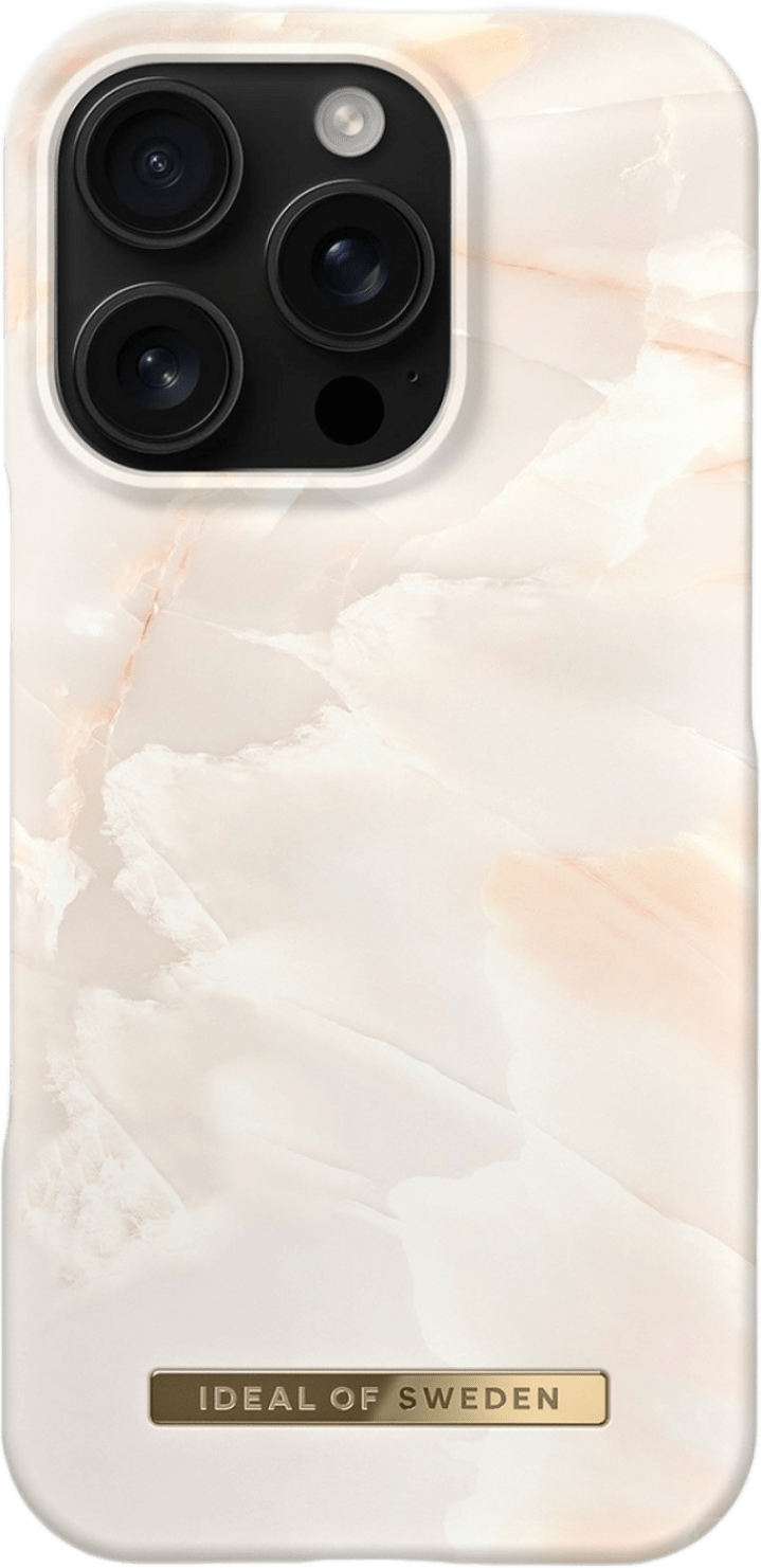 Printed Case Iphone - Rose Pearl Marble