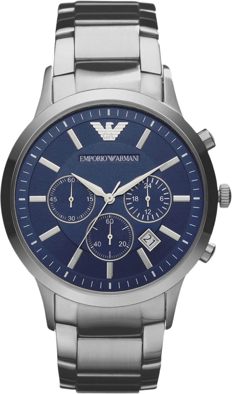 Emporio Armani Renato Herr Blå/stållänk - Ar2448, från Emporio Armani, i färgen 1.