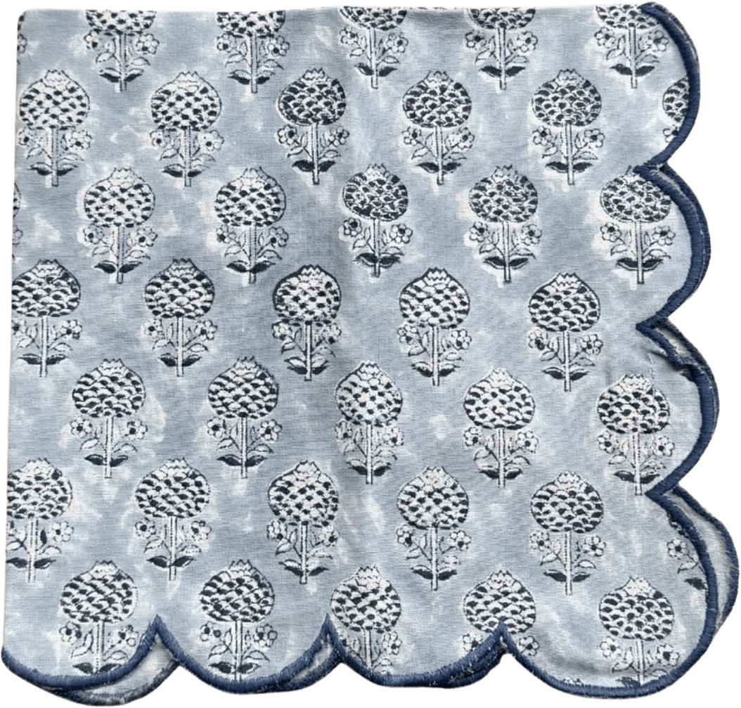 Poppy Seed Servett - 45x45 Cm, från Pick A Poppy, i färgen light blue.