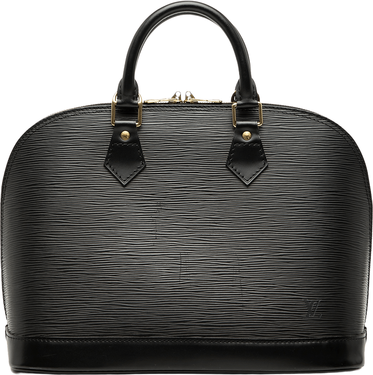 Louis Vuitton Epi Alma Pm, från Luxclusif, i färgen black.