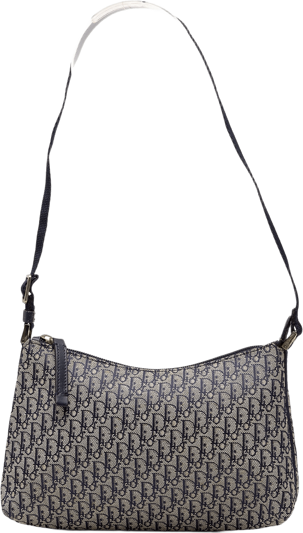 Dior Diorissimo Trotter Canvas Shoulder Bag, från Luxclusif, i färgen blå.