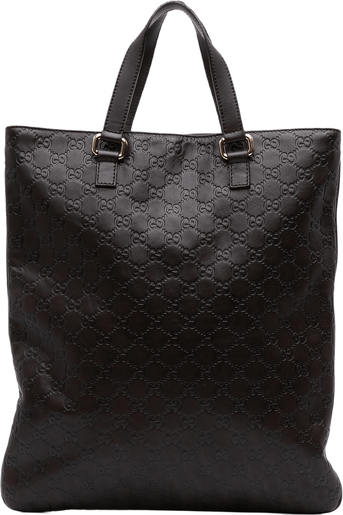 Gucci Guccissima Tote, från Luxclusif, i färgen dark brown.