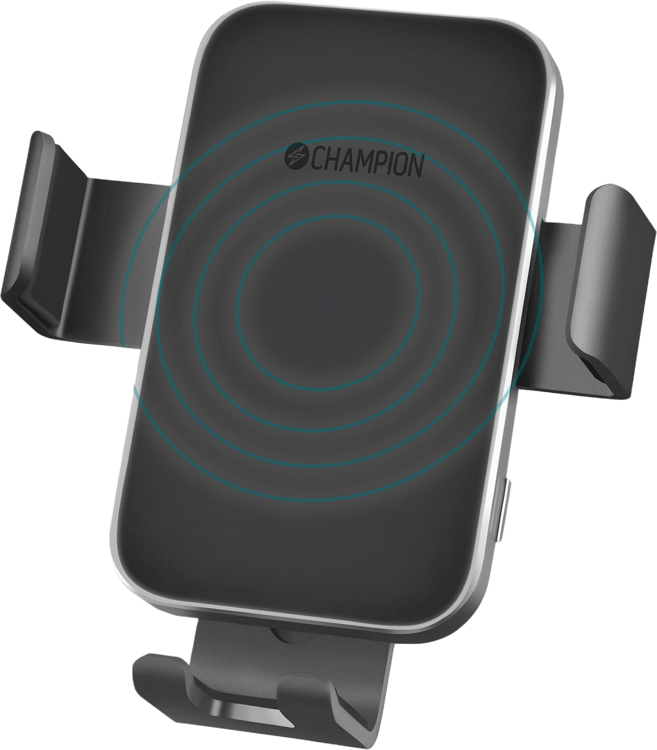 Mobilhållare Bil Qi, från Champion Nordic, i färgen svart.