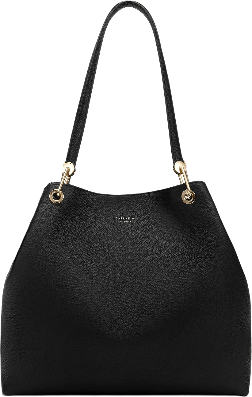 Handväska Läder Stella, från Carlheim, i färgen svart.