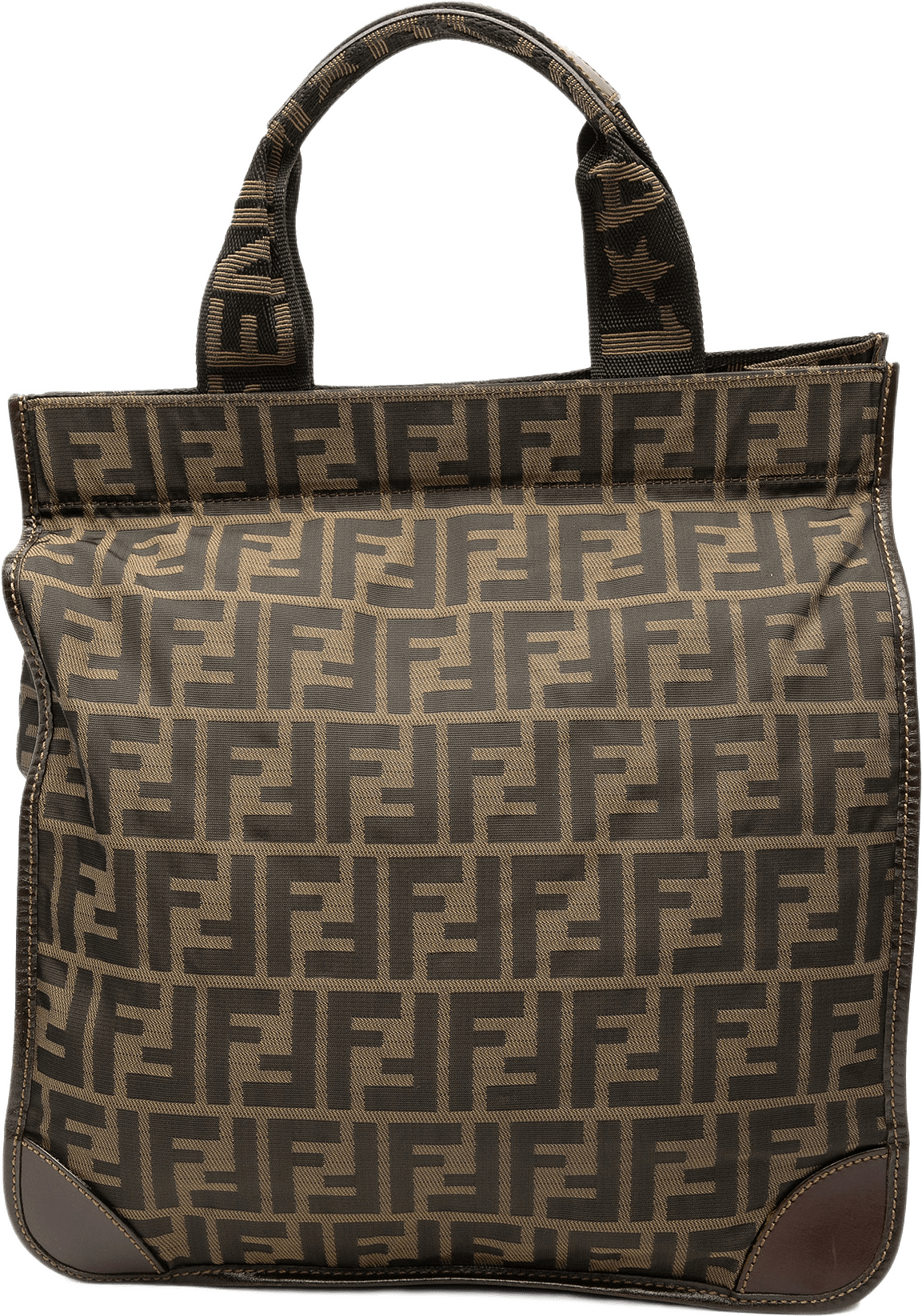 Fendi Zucca Canvas Shopping Tote, från Luxclusif, i färgen brun.