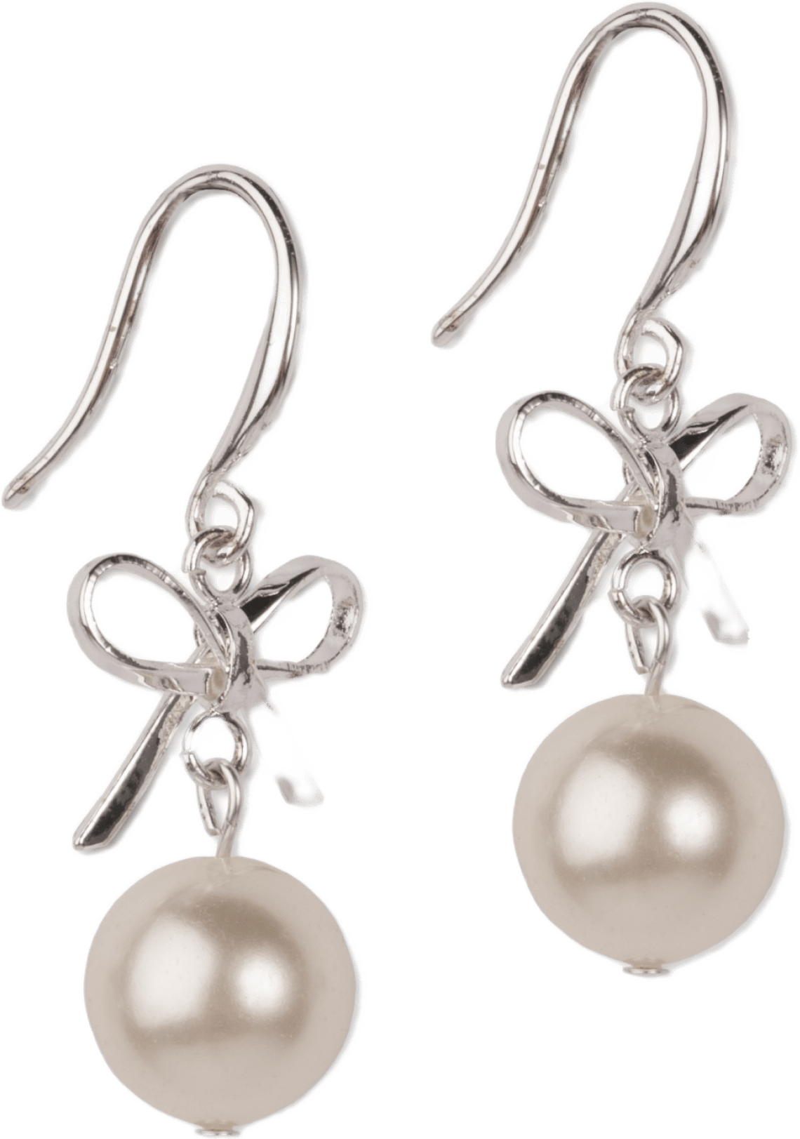 Ellie Bow Örhänge, från pfgSTOCKHOLM, i färgen silver.