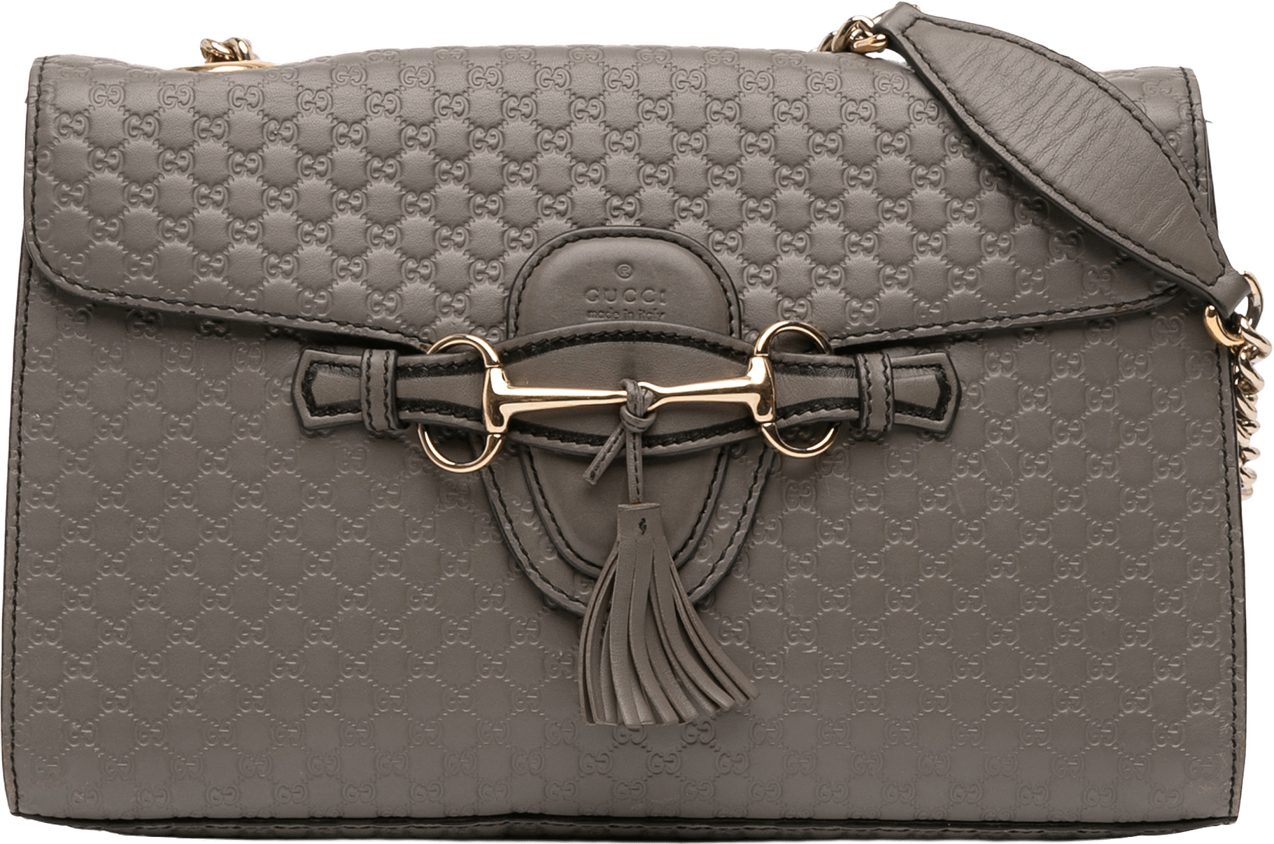 Gucci Medium Microguccissima Emily Shoulder Bag, från Luxclusif, i färgen taupe.