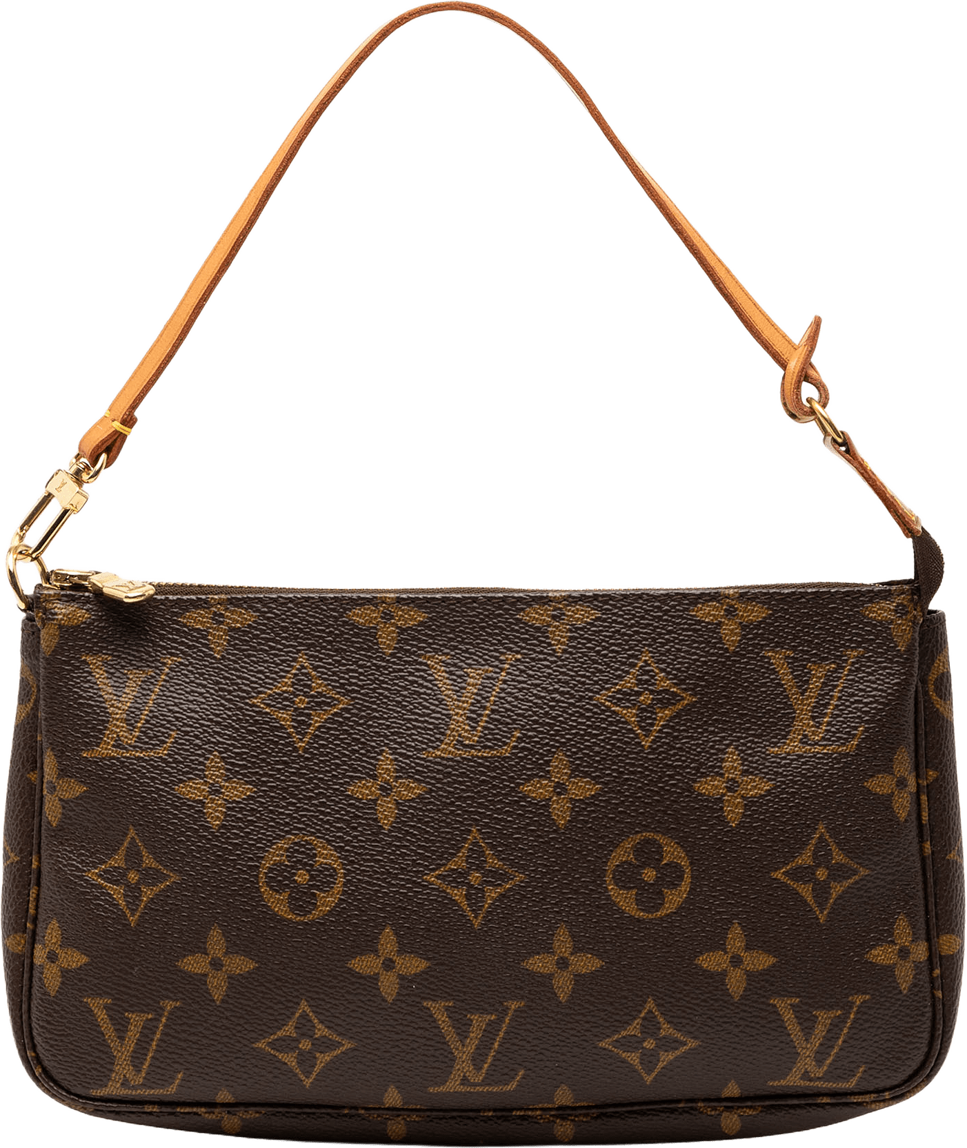Louis Vuitton Monogram Pochette Accessoires, från Luxclusif, i färgen brown.