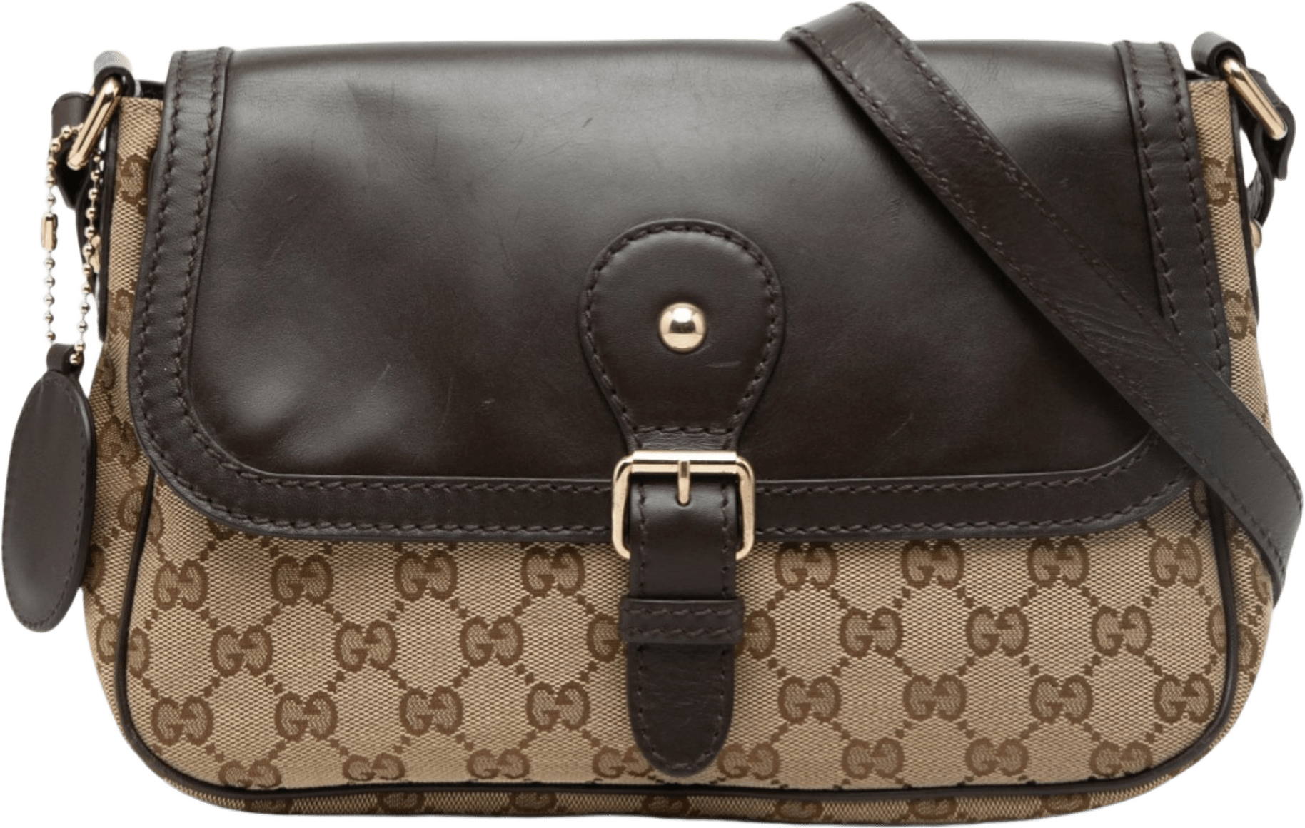 Gucci Gg Canvas Sukey Crossbody, från Luxclusif, i färgen beige.