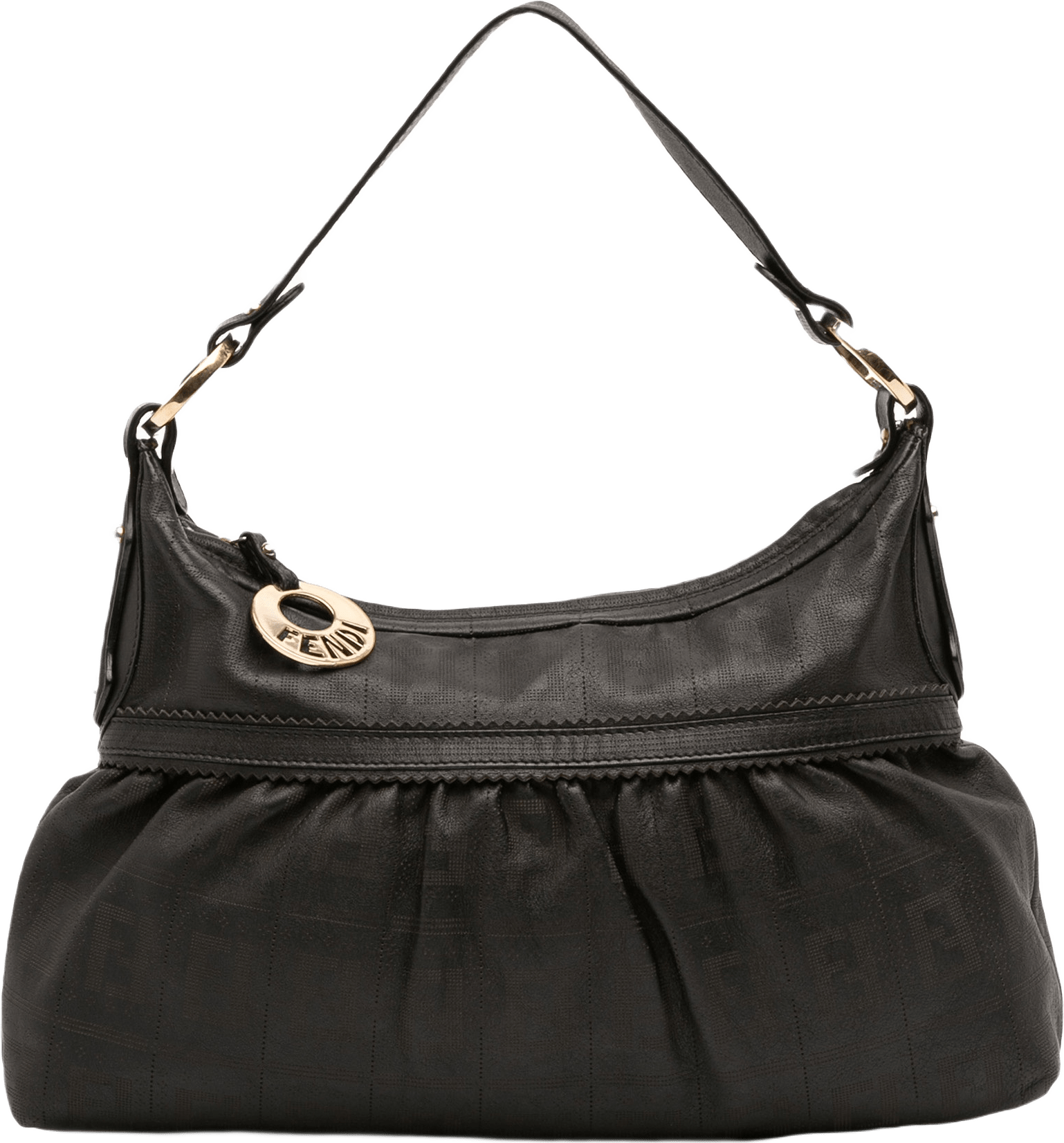Fendi Perforated Nappa Chef Hobo, från Luxclusif, i färgen black.