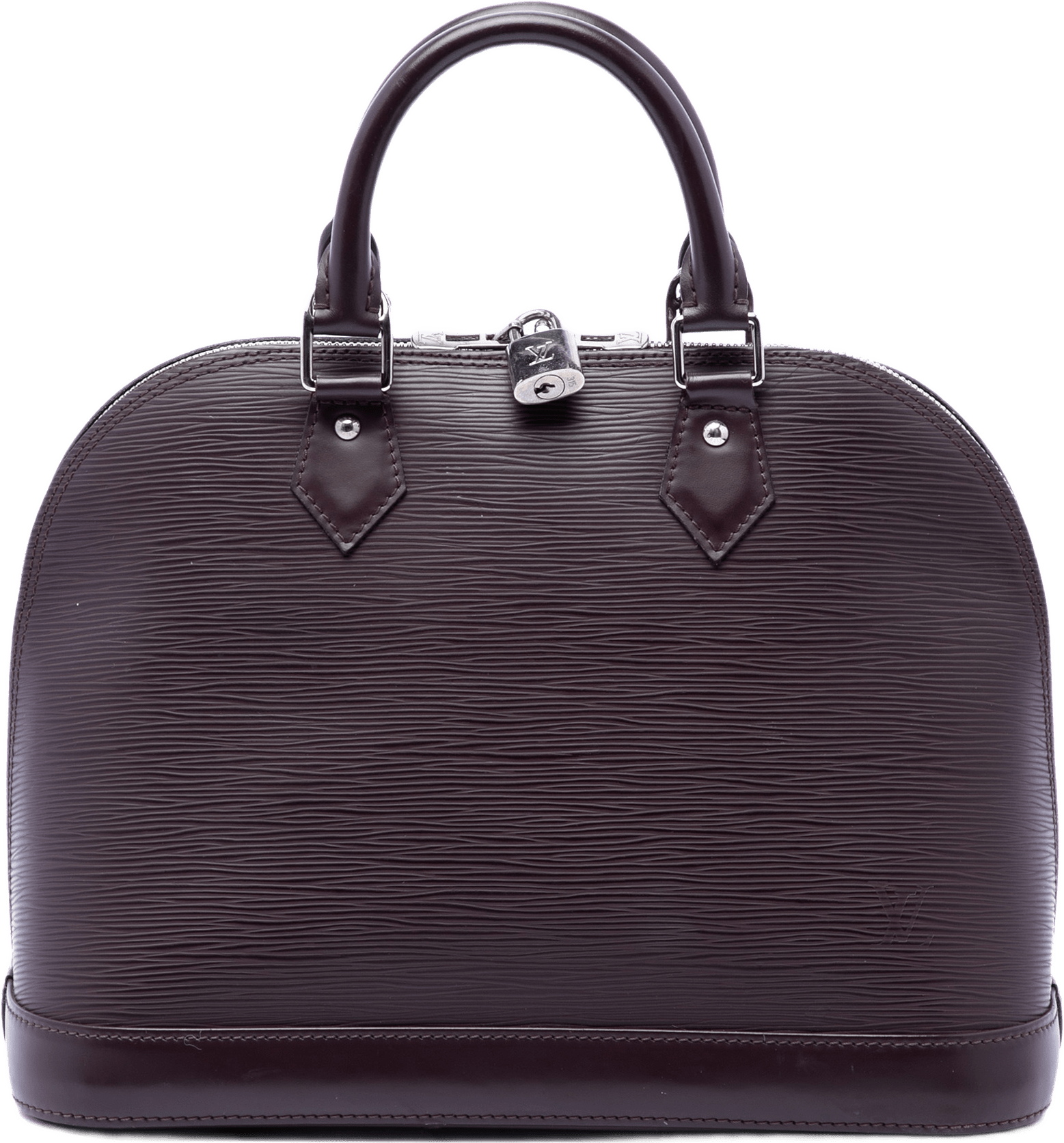 Louis Vuitton Epi Alma Pm, från Luxclusif, i färgen purpur.