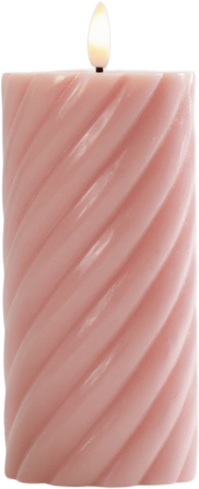 Vega Led Blockljus Ø7,5 1st, från Led Nordic, i färgen rosa.