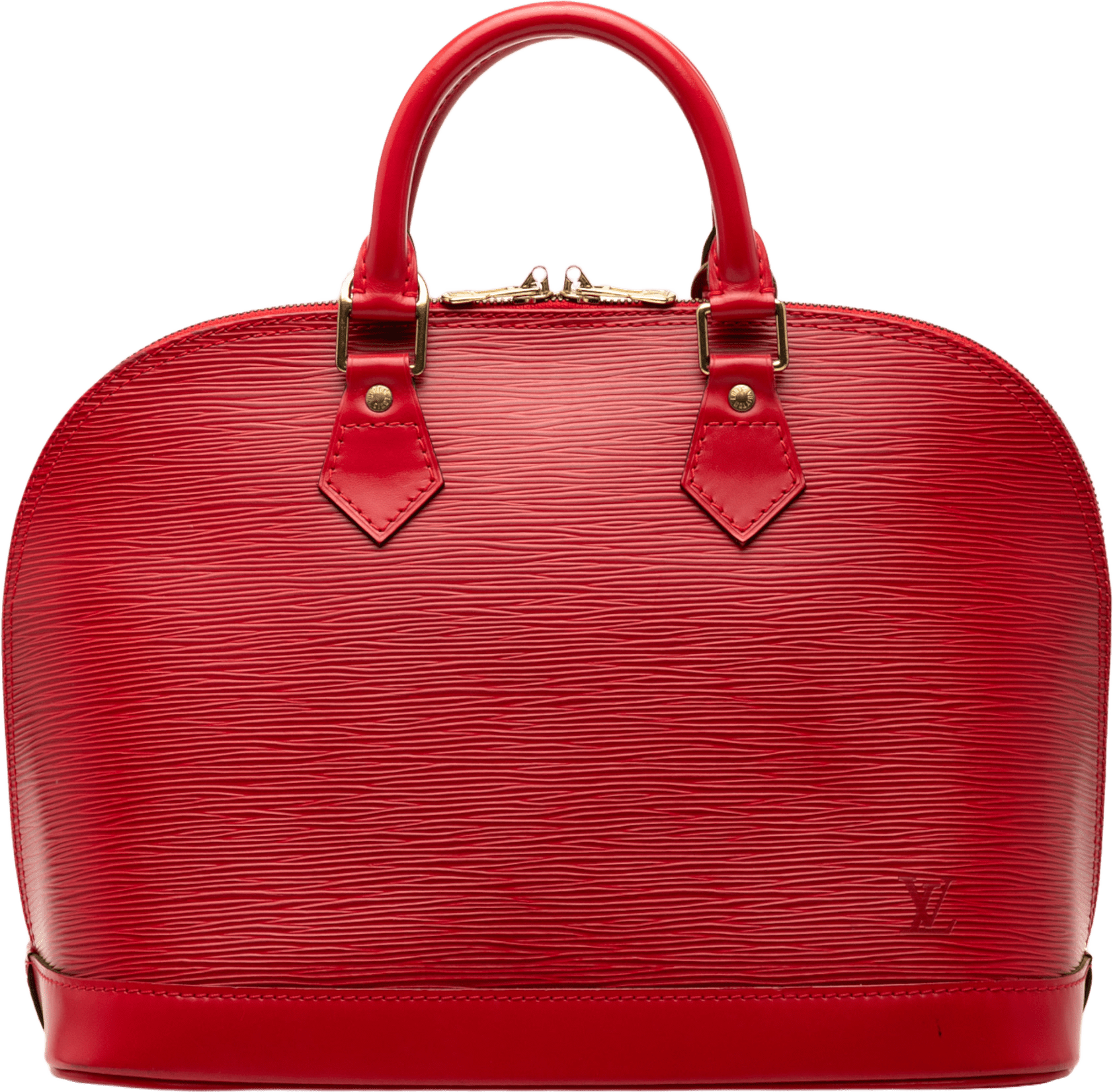 Louis Vuitton Epi Alma Pm, från Luxclusif, i färgen red.