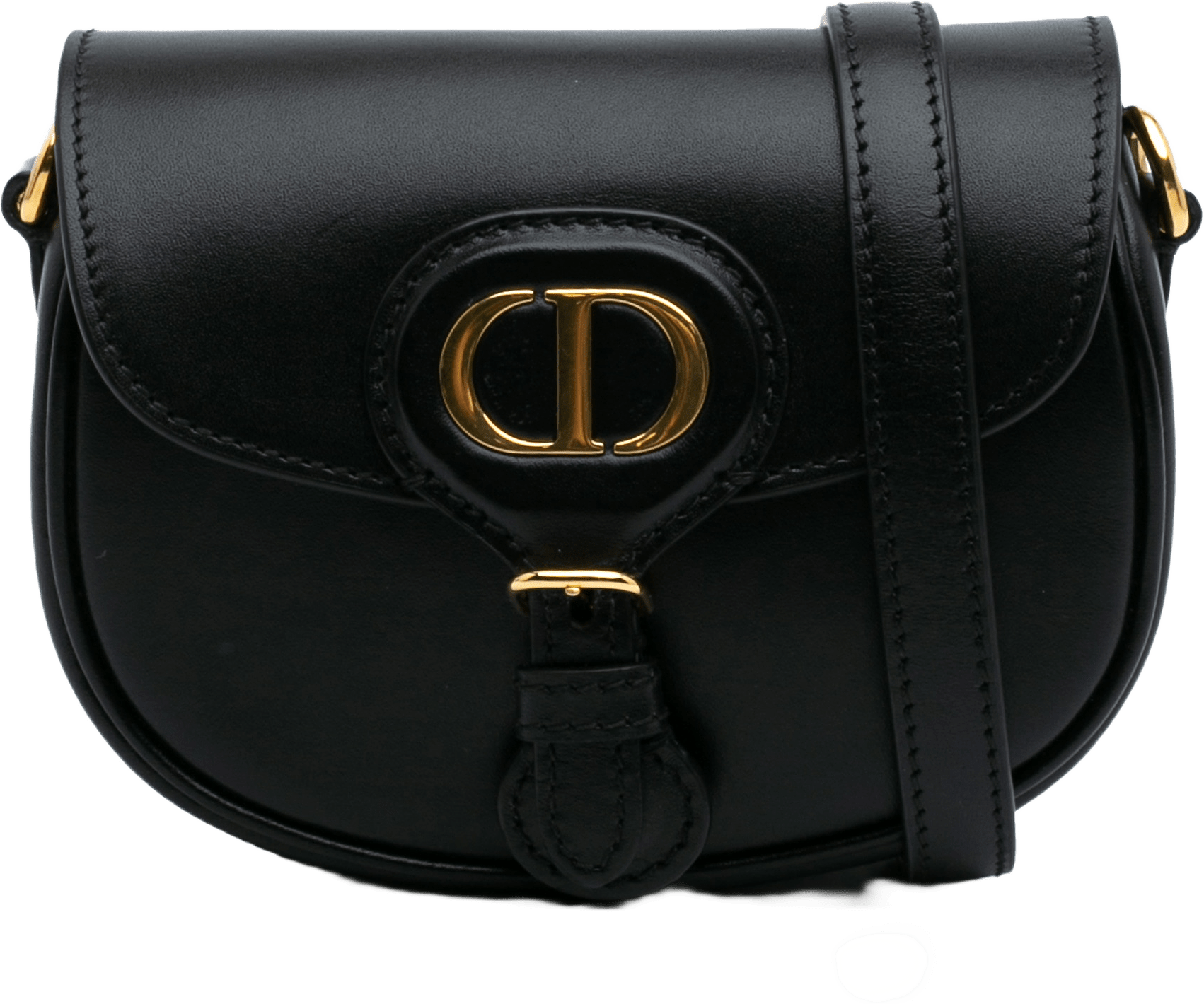 Dior Micro Calfskin Bobby Crossbody, från Luxclusif, i färgen black.