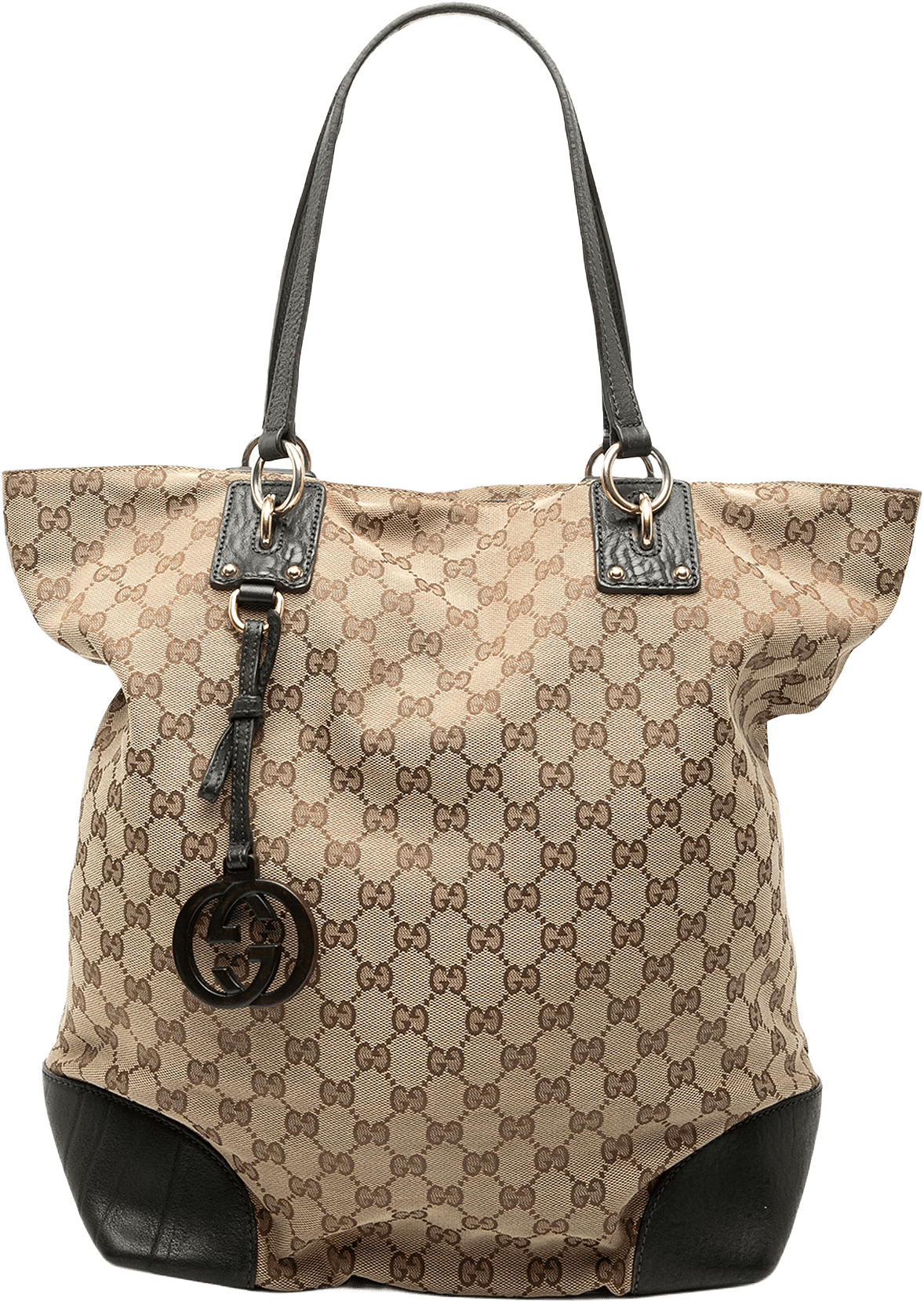 Gucci Large Gg Canvas Gg Charm Tote, från Luxclusif, i färgen beige.