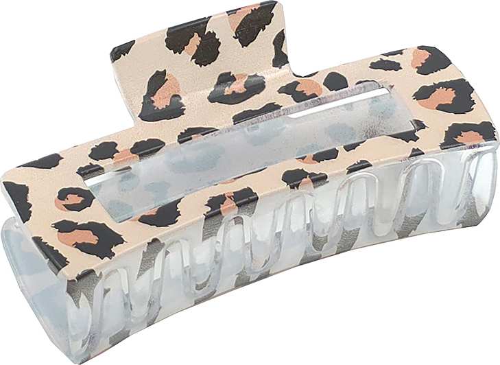 Hårklämma I Animalprint, från Complement, i färgen brown.