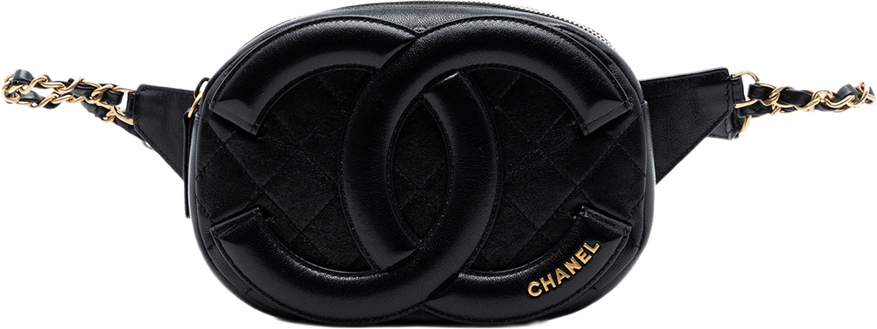 Chanel Cc Quilted Lambskin Coco Midnight Camera Bag, från Luxclusif, i färgen svart.
