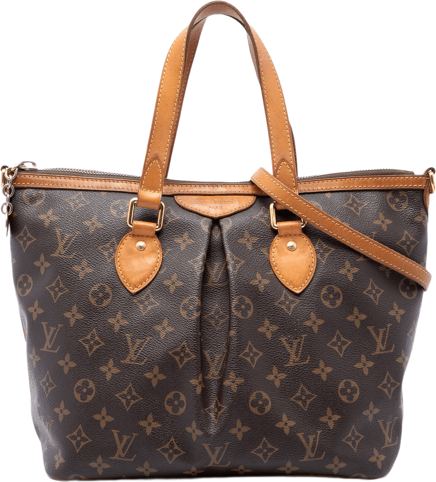 Louis Vuitton Monogram Palermo Pm, från Luxclusif, i färgen brun.