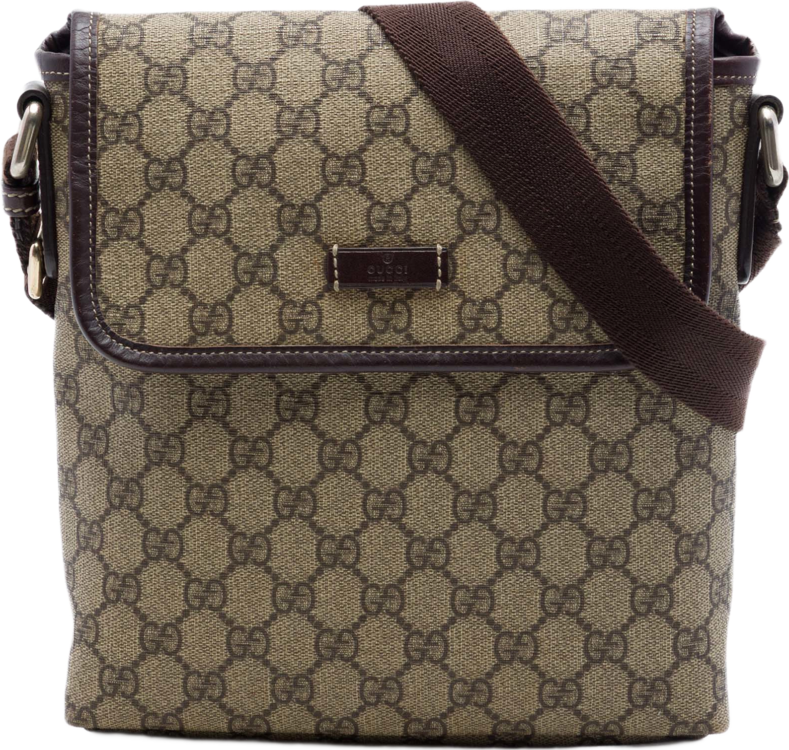 Gucci Gg Supreme Crossbody, från Luxclusif, i färgen beige.