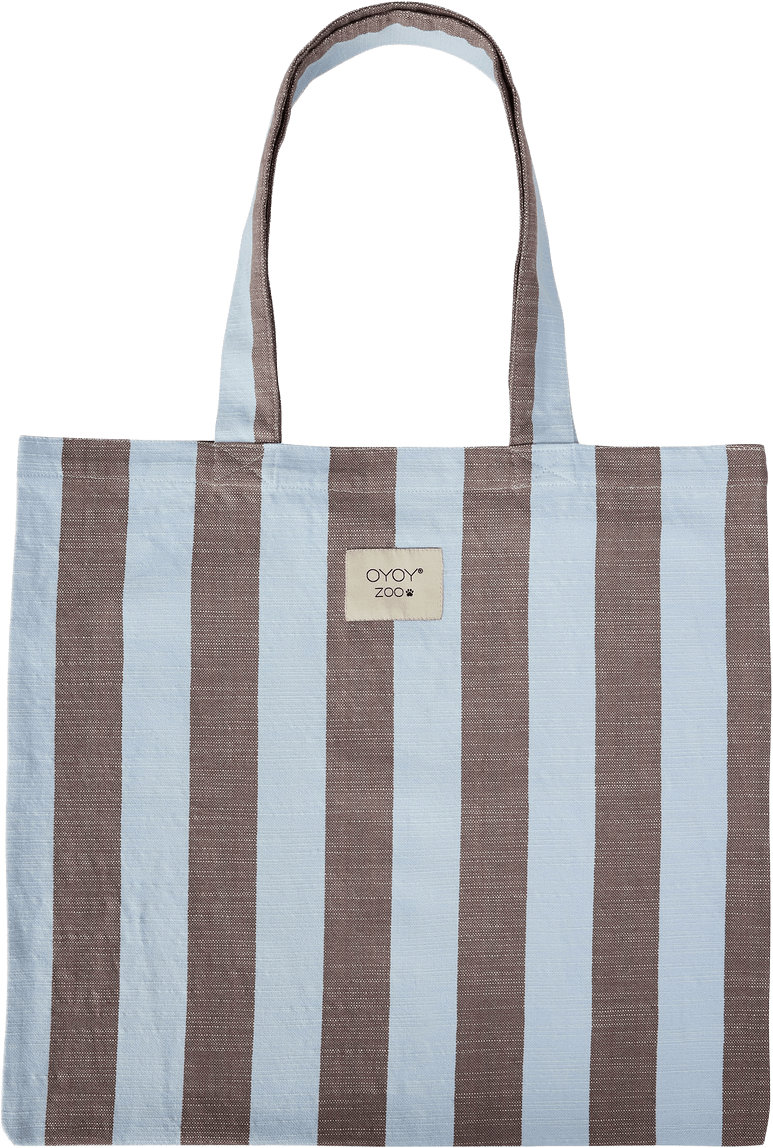 Tote Bag Zoo, från OYOY Living, i färgen ice blue.