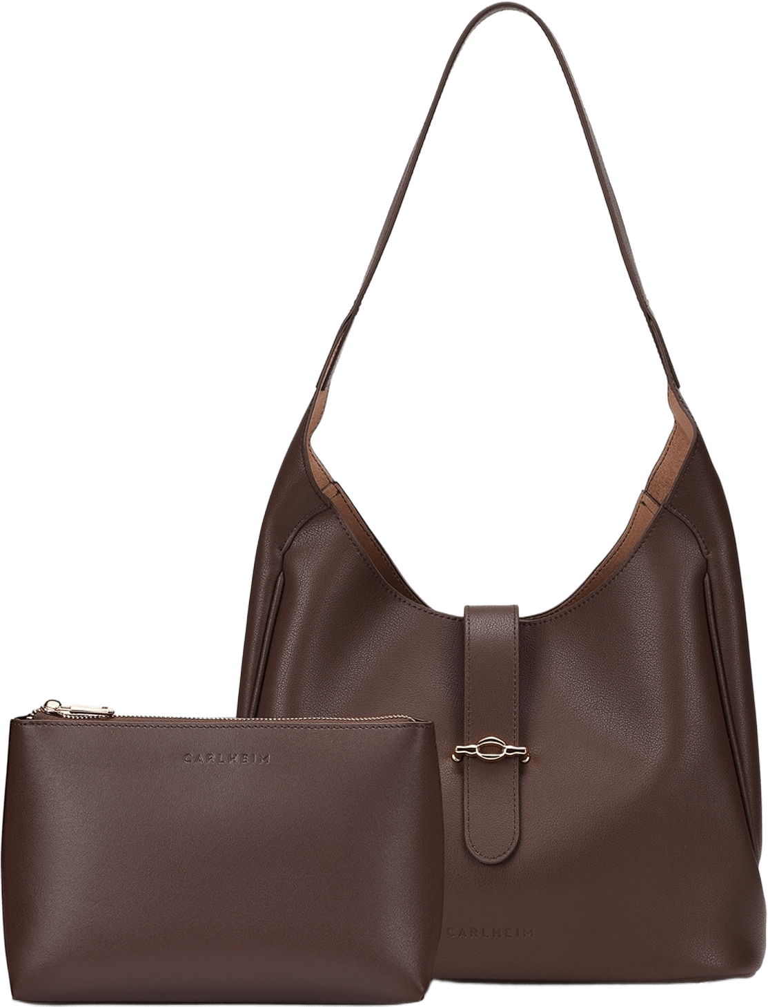 Axelväska Statement, från Carlheim, i färgen brun.