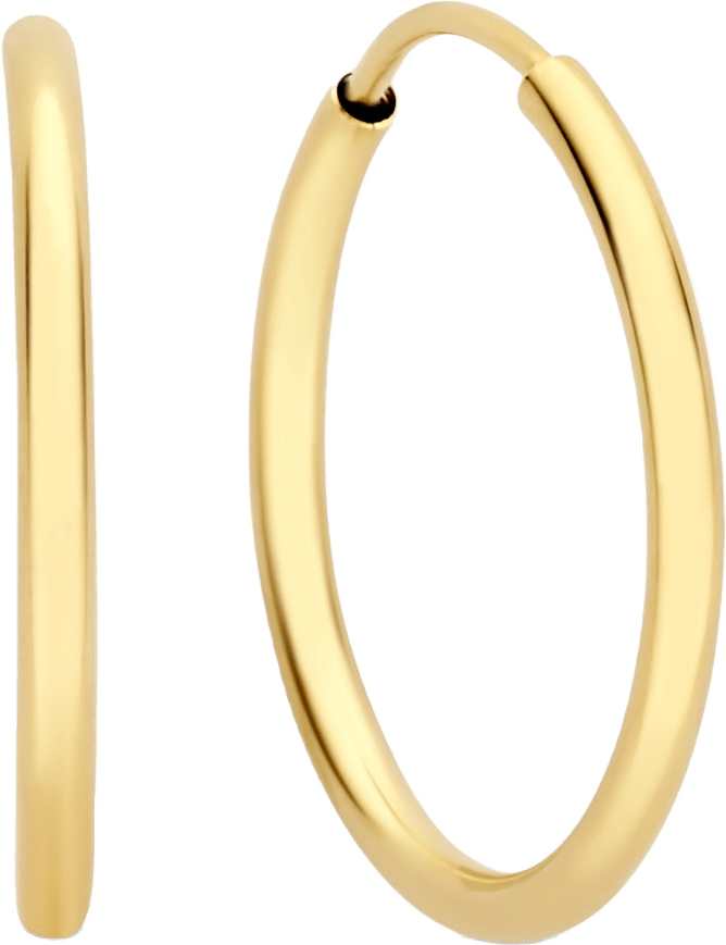 Le Marais 14 Karat Guld Creoler