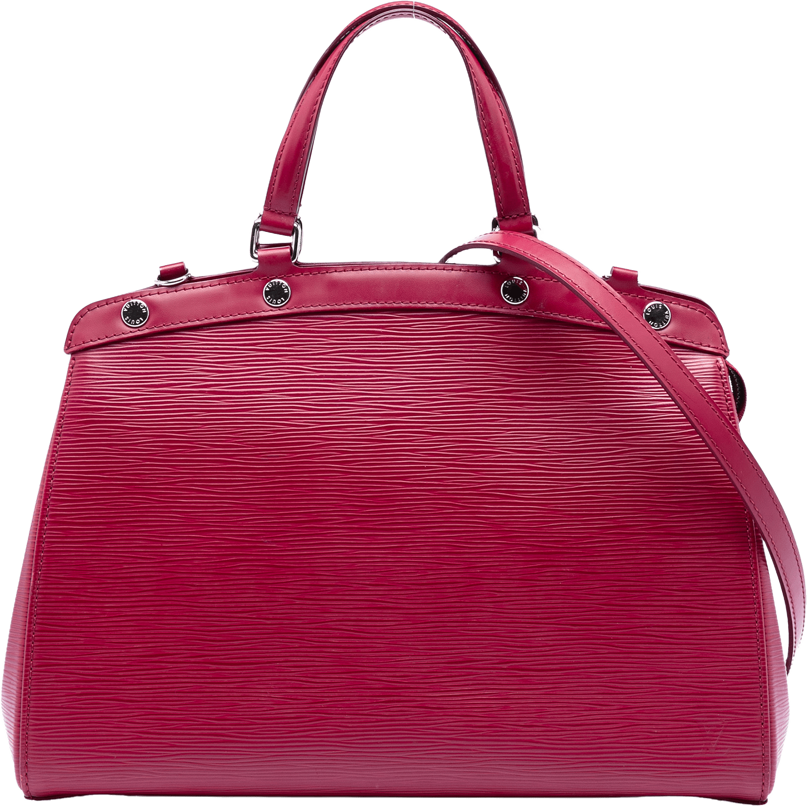 Louis Vuitton Epi Brea Mm, från Luxclusif, i färgen dark pink.