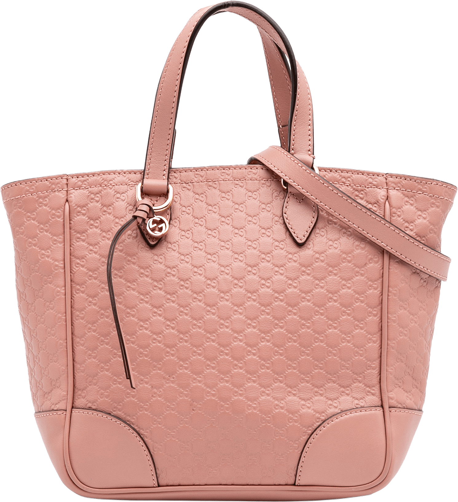 Gucci Small Microguccissima Bree Satchel, från Luxclusif, i färgen pink.