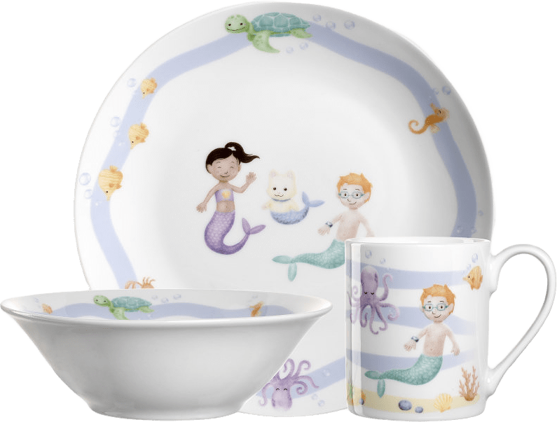 Bambini Avventura Barnservis 3 Delar