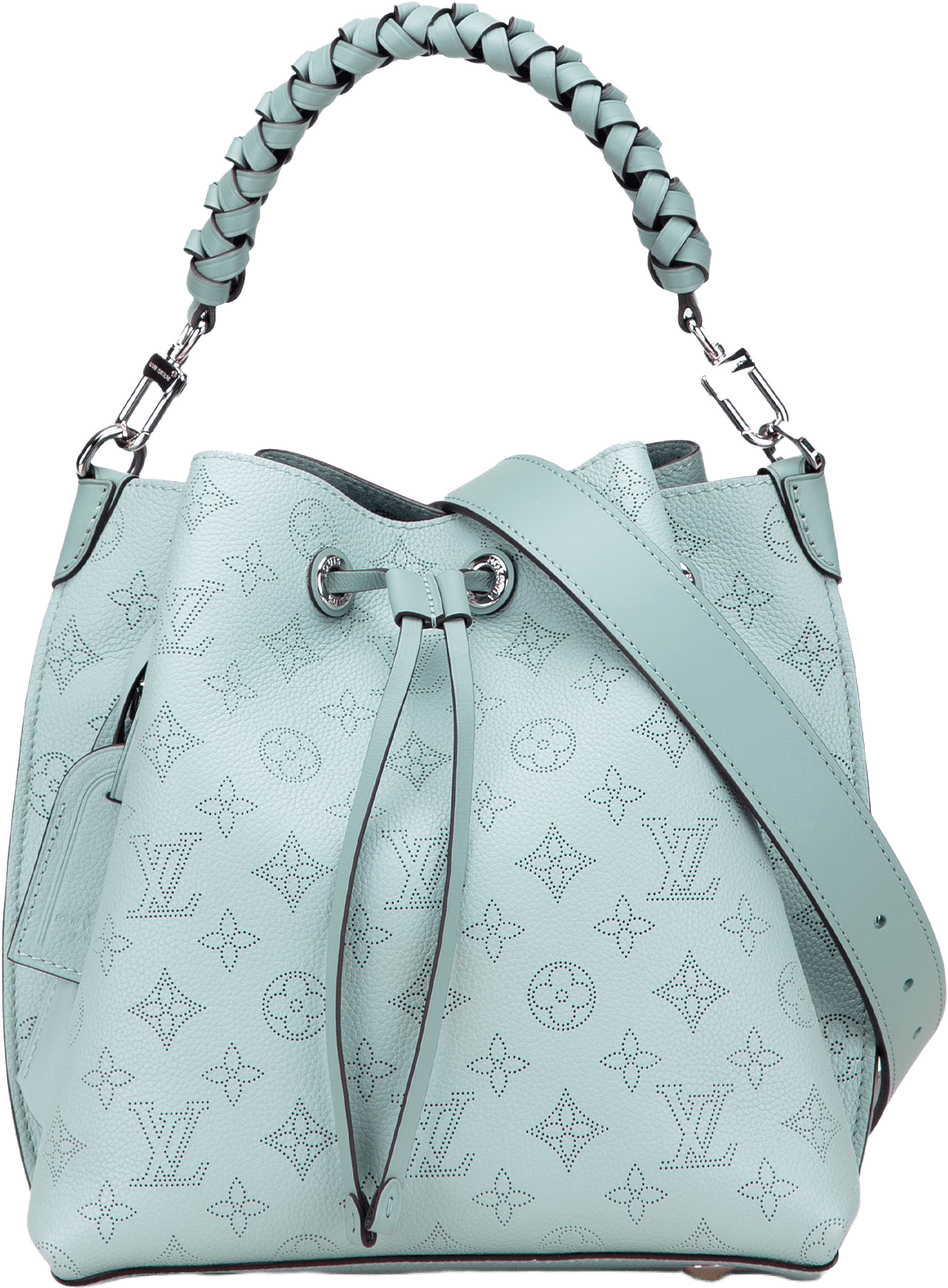 Louis Vuitton Monogram Mahina Muria, från Luxclusif, i färgen light blue.
