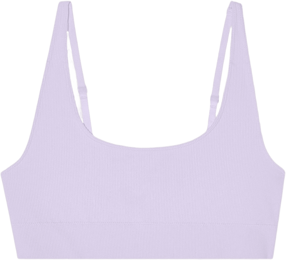 Women's Ribbed Bra, från Frank Dandy, i färgen sunset violet.