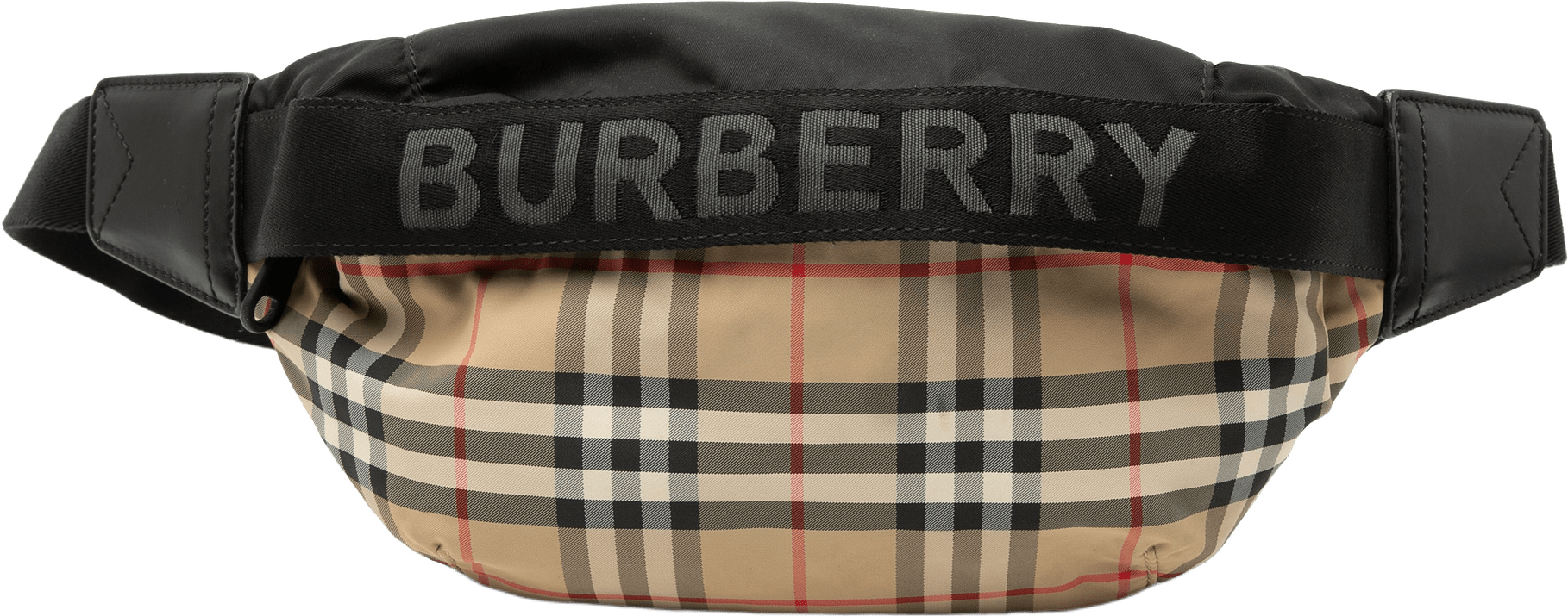 Burberry House Check Nylon Sonny Belt Bag, från Luxclusif, i färgen beige.