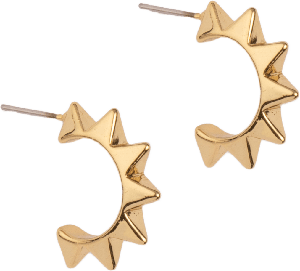 Stud Mini Hoop Örhänge, från pfgSTOCKHOLM, i färgen gold.