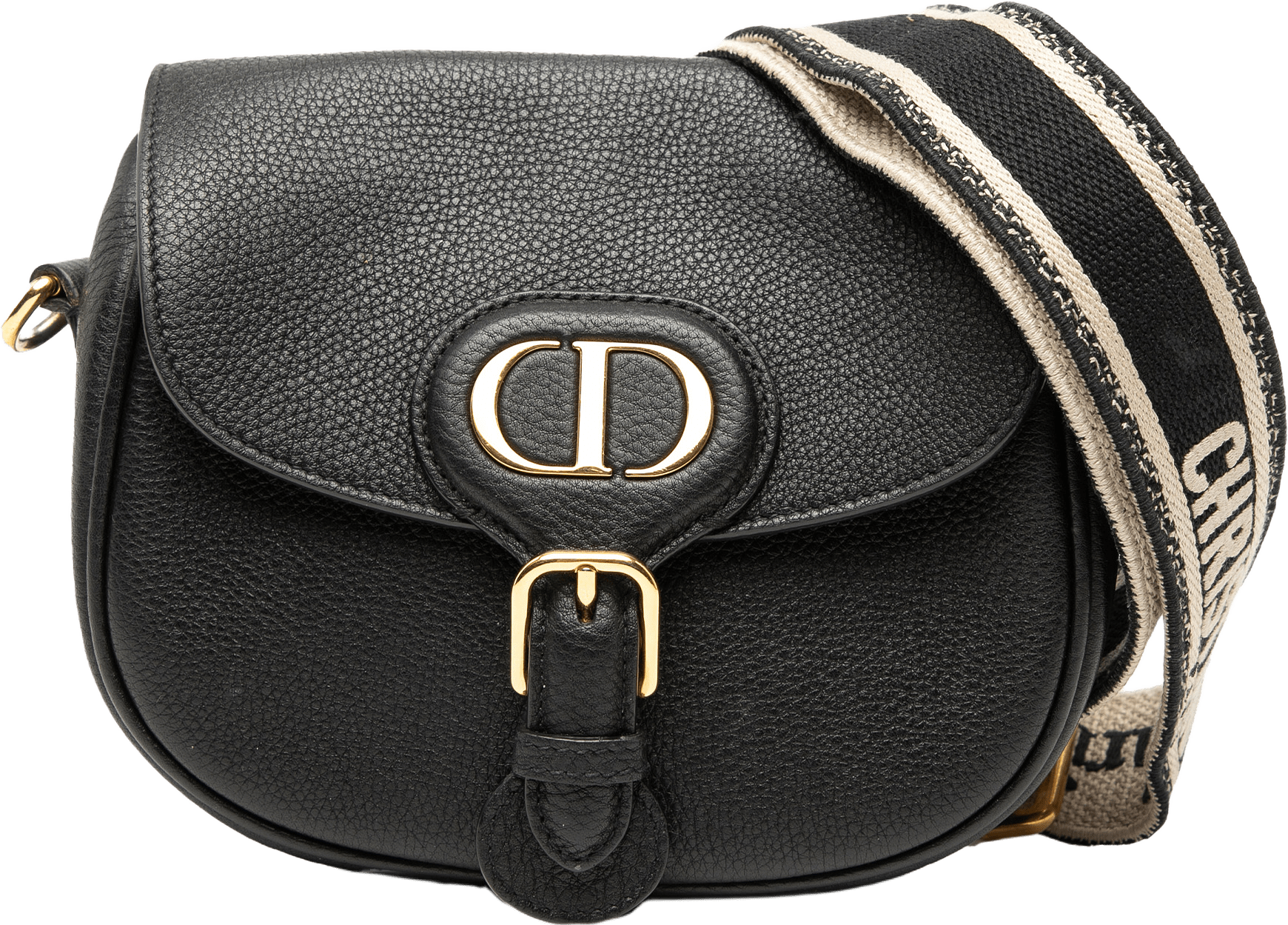 Dior Small Grained Calfskin Bobby Crossbody, från Luxclusif, i färgen black.