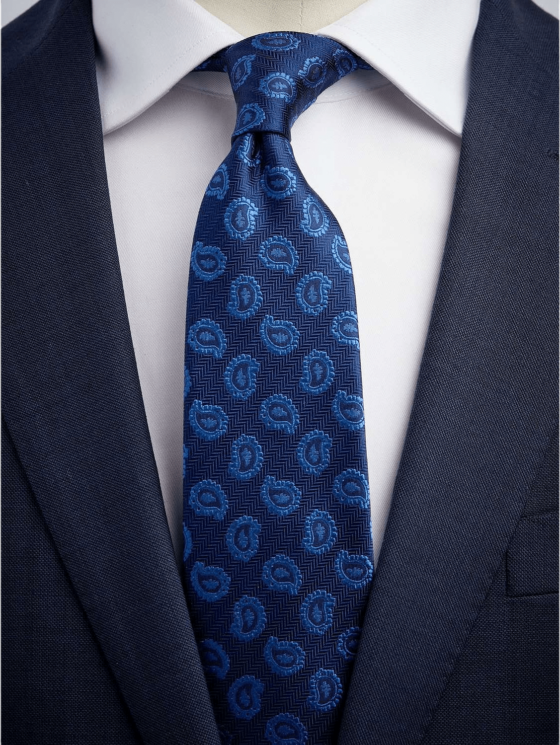 Tie Paisley, från John Henric, i färgen blue.