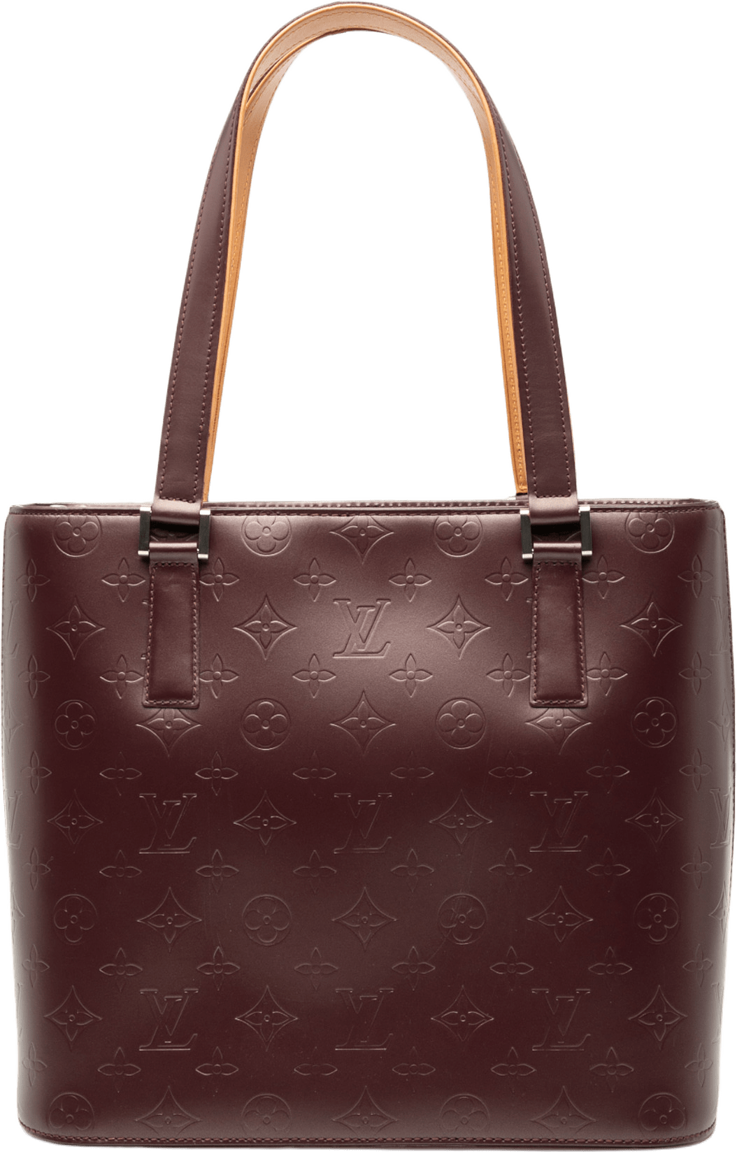 Louis Vuitton Monogram Mat Stockton, från Luxclusif, i färgen burgundy.