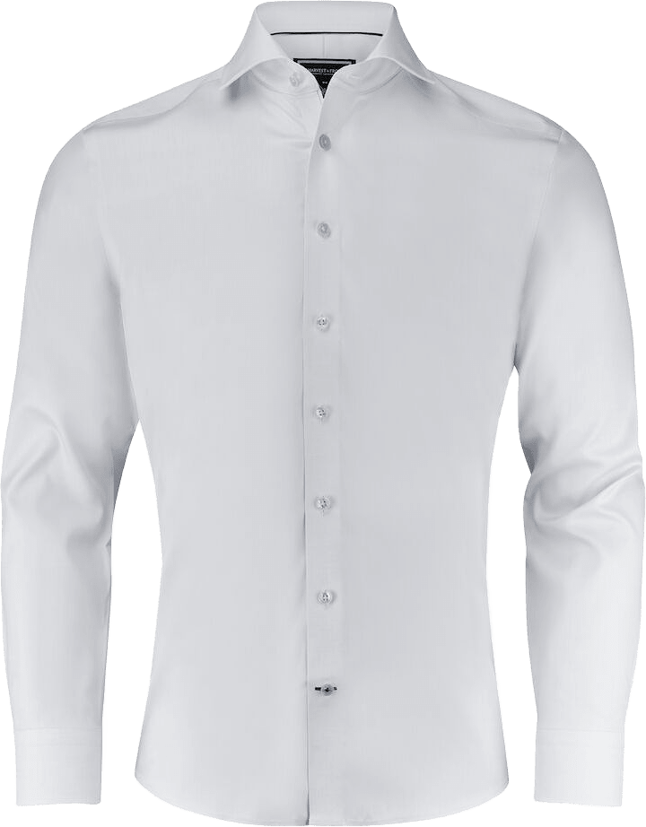 Bb60 Twill Never Iron Regular, från J.Harvest & Frost, i färgen vit.