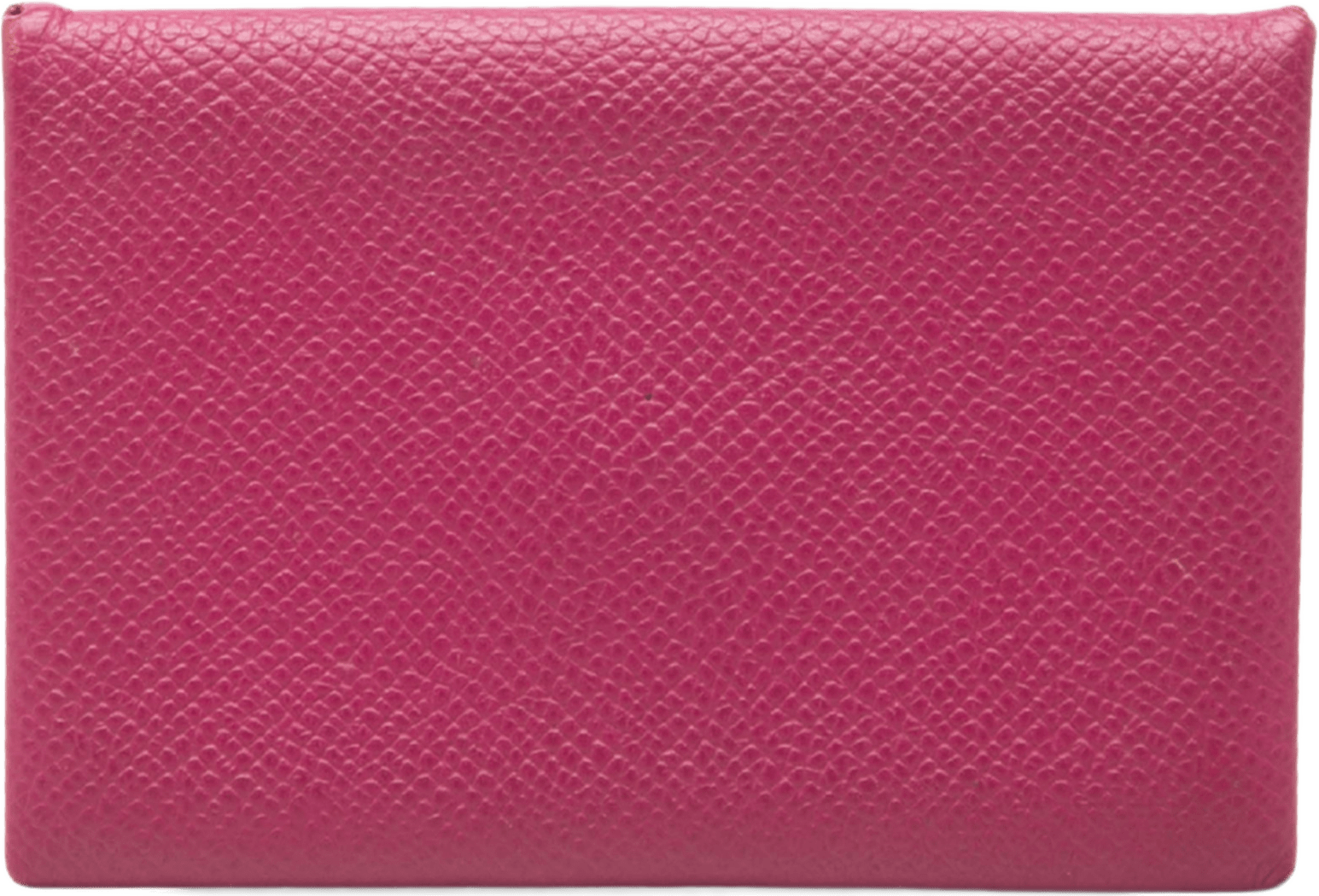 Hermès Epsom Calvi Card Holder, från Luxclusif, i färgen rosa.