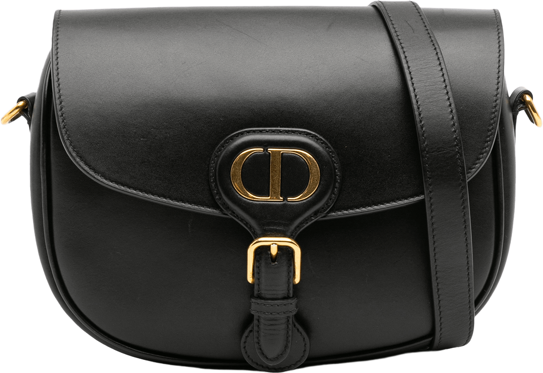 Dior Medium Leather Bobby Crossbody, från Luxclusif, i färgen black.
