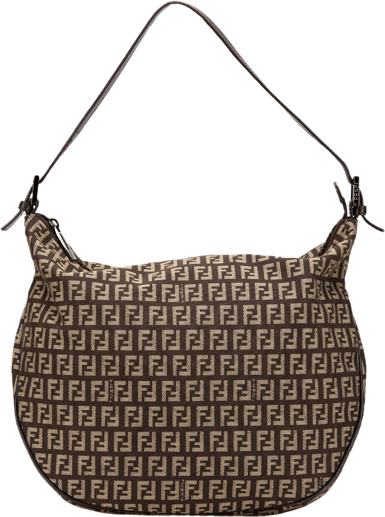Fendi Zucchino Canvas Shoulder Bag