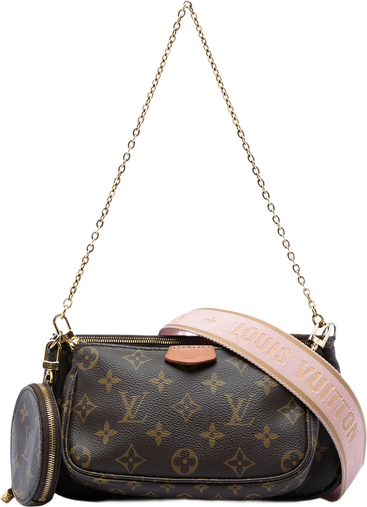 Louis Vuitton Monogram Multi Pochette Accessoires, från Luxclusif, i färgen brun.