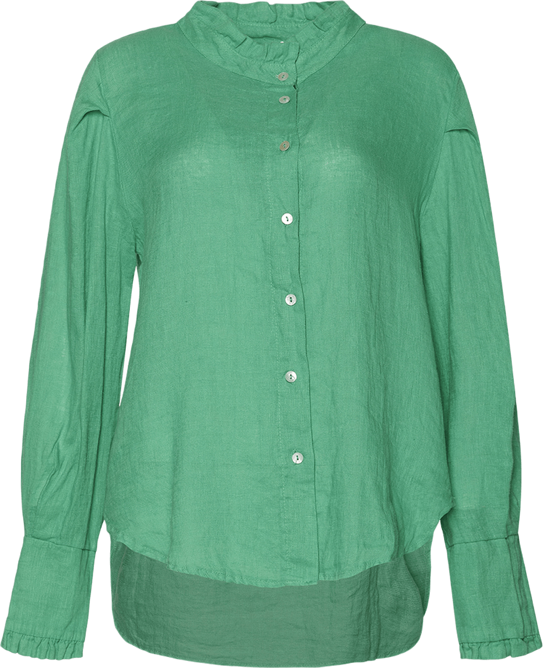Naneth Shirt Linen - Apple Green
