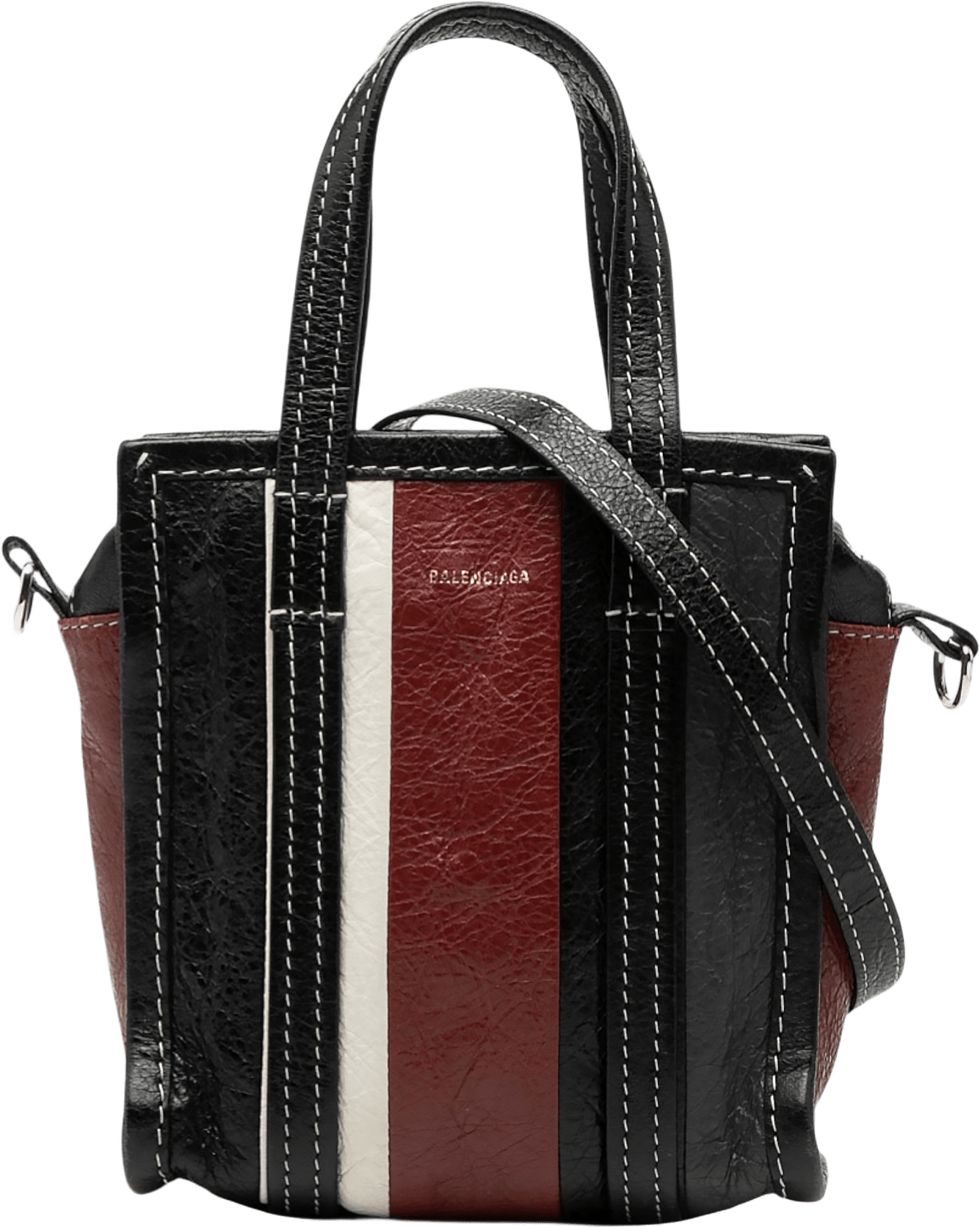 Balenciaga Xxs Lambskin Bazar Shopper Satchel, från Luxclusif, i färgen black.