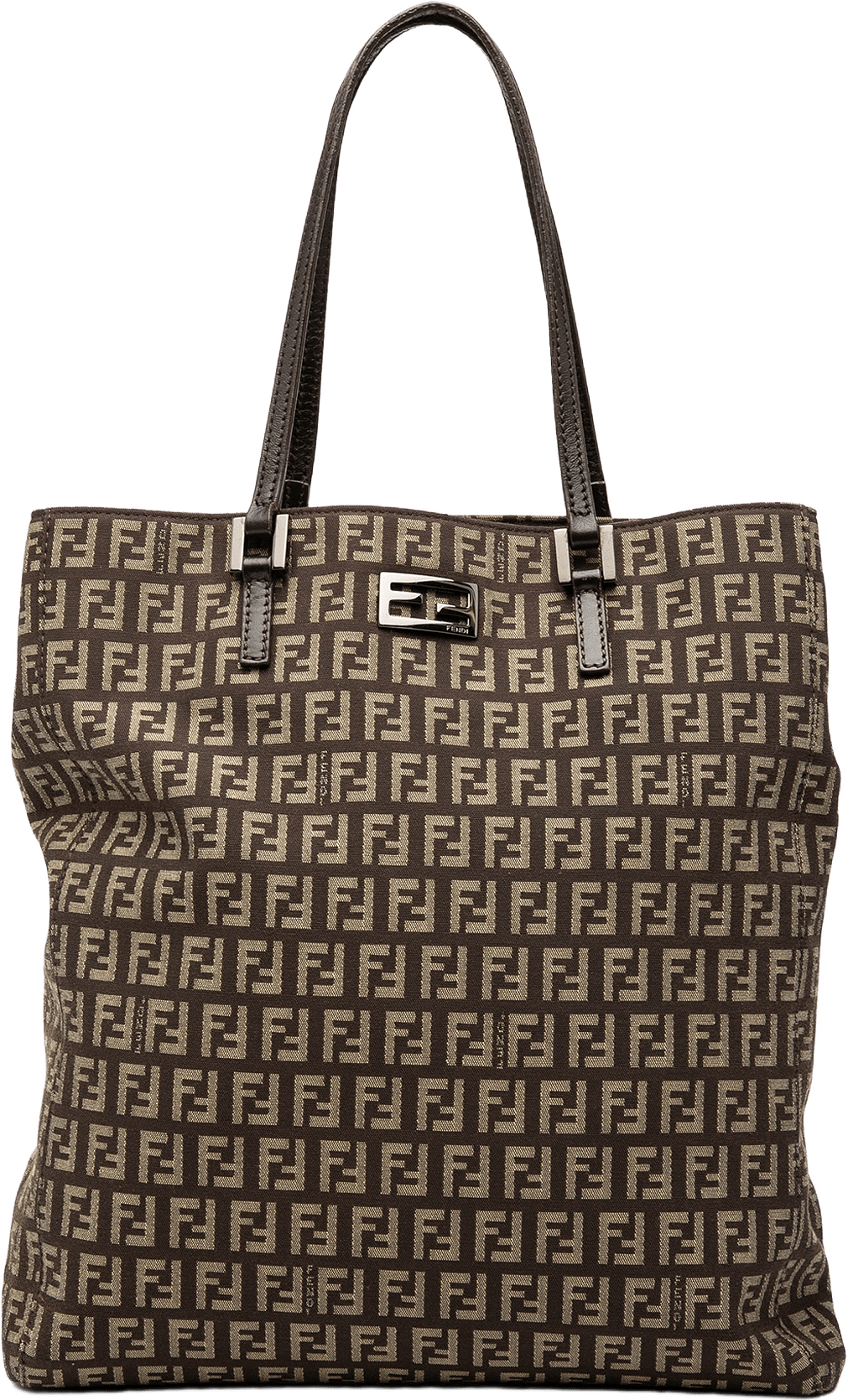 Fendi Zucchino Canvas Tote, från Luxclusif, i färgen brown.