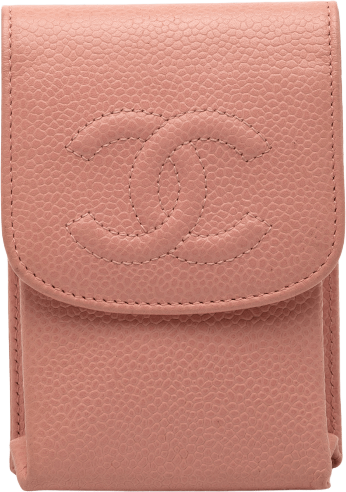 Chanel Cc Caviar Cigarette Case, från Luxclusif, i färgen pink.